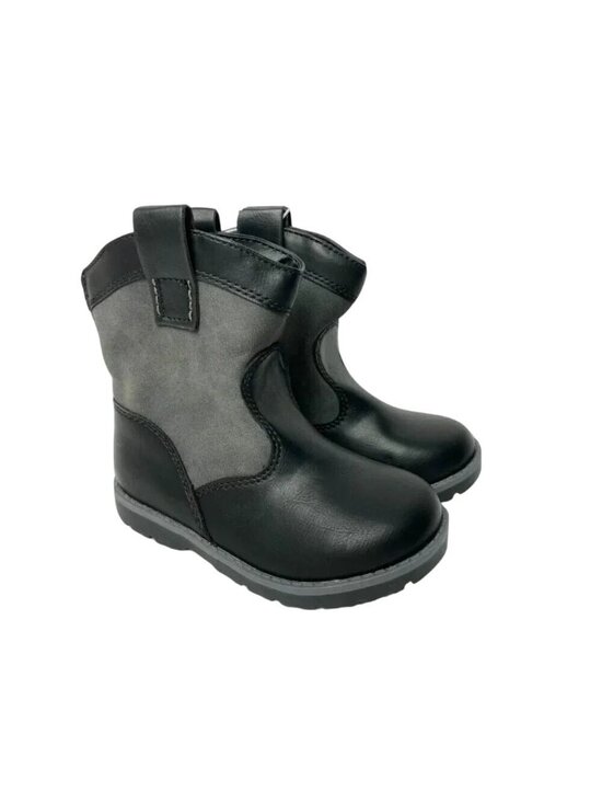 Cat & Jack Other - Cat & Jack Kids Black & Gray Pull-On Boots Size 6